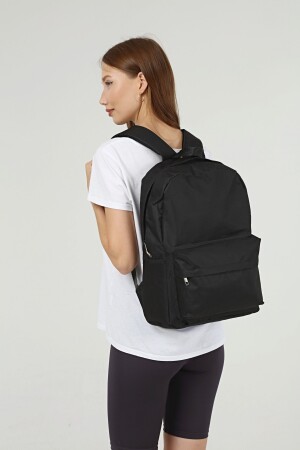 Schwarzer Schulrucksack Unisex - 5