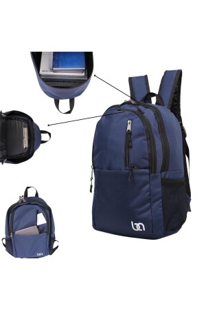 Schwarzer Unisex-Schul- und Alltagsrucksack mit Mnt-Tasche BGMNTSIRT - 7