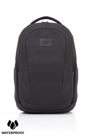 Schwarzer Unisex-Tagesrucksack mit 2 Fächern und Laptopfach - 2