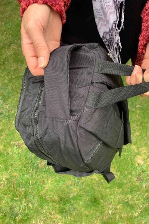 Schwarzer, wasserdichter, großer Unisex-Rucksack DD11AX - 4