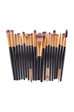 Schwarzes 20-teiliges professionelles weiches Make-up-Pinsel-Set - 2