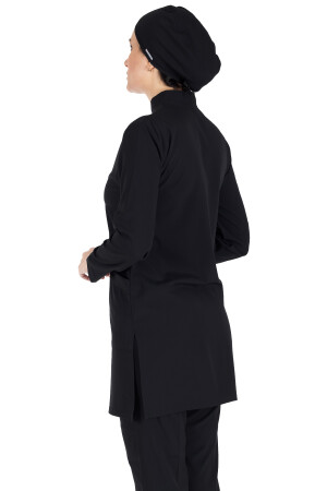 Schwarzes, dünnes Lycra-Hijab-Krankenschwesteruniform- und Chirurgenarzt-Uniform-Set LYCRA-SOFT-HIJAB - 6