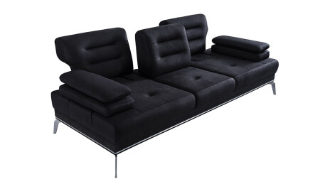 Schwarzes Sofa von Vienay - 3