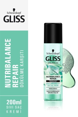 Schwarzkopf Gliss Nutribalance Sıvı Saç Bakım Kremi 200 ml - 1