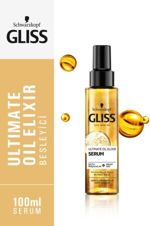 Schwarzkopf Gliss Ultimate Oil Elixir Bakim Serumu 100 ml - 2