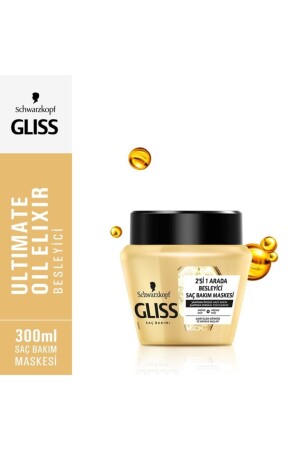 Schwarzkopf Gliss Ultimate Oil Elixir Besleyici Saç Bakim Maskesi 300 Ml - 2