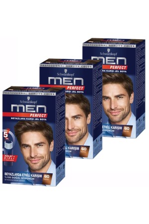 Schwarzkopf Men Perfect 60 Kaffee 3er Pack P738S4581 - 1