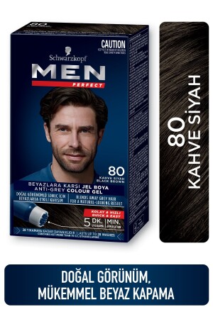 Schwarzkopf Saç Boyası 80 - Kahve Siyah - 1