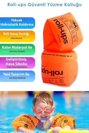 Schwimmarme, Schwimmhilfe, aufblasbare Meer-Pool-Boje für Kinder und Erwachsene (1 Paar), TJYK0001 - 1