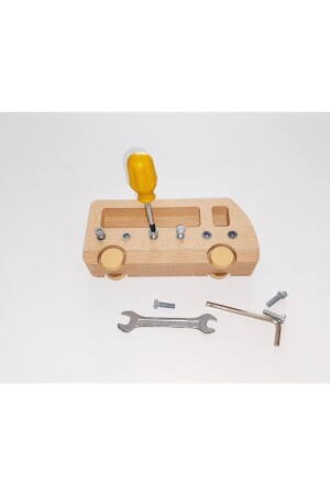 Screw Bus Montessori-Spiel, Lernspielzeug, Kinderankunftsspiel A22OT - ELS