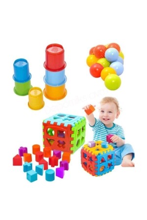 Sea Toy Cute Tower Find and Plug Puzzle Educational Intelligence Development Set QEQEQE121 - 1