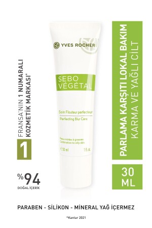 Sebo Vegetal - Ultra Hafif Dokulu, Anında Matlık Sağlayan, Parlama Karşıtı Lokal Bakım- 30 Ml 39567 - 2