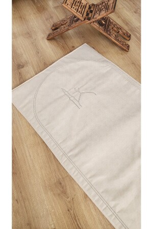 Seccade Naturel Düz Ham Keten Yumuşak Dolgulu 70x115 Camii 3 - Altinpamuk