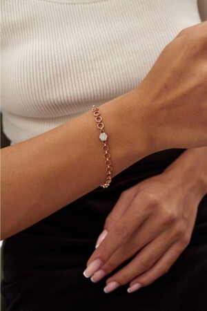 Sechseckiges Diamantarmband - 3