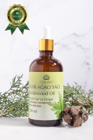 Sedir Ağacı Uçucu Yağı 100 Ml %100 Saf Ve Doğal Cedarwood Essential Oil - Goomy
