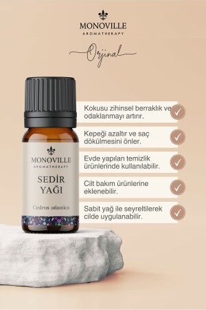 Sedir Uçucu Yağı 10 ml %100 Saf ve Doğal (Cedarwood Essential Oil) - 3