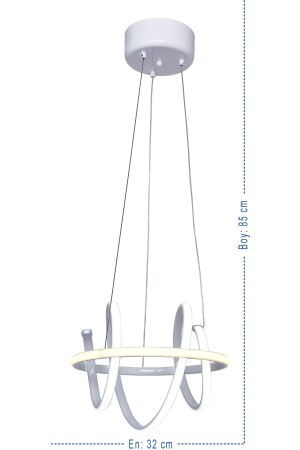 Sefa 60w hoher leuchtender LED-moderner LED-Kronleuchter 32 cm G-811-B - 3