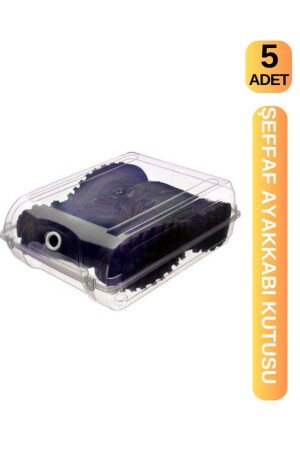 Şeffaf Ayakkabı Saklama Kutusu 5'li Bot Kutusu - Viyalente