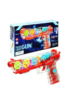 Şeffaf Renkli Işıklı Ve Ses Pilli Sesli Eğitici Trasparan Tabanca Oyuncak Şeffaf Tabanca - By A.D.M