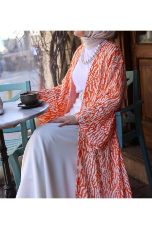 Seher Kimono-orange ESRSEHERKIMONO - 8