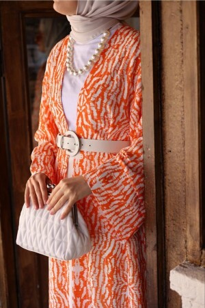 Seher Kimono-orange ESRSEHERKIMONO - 9