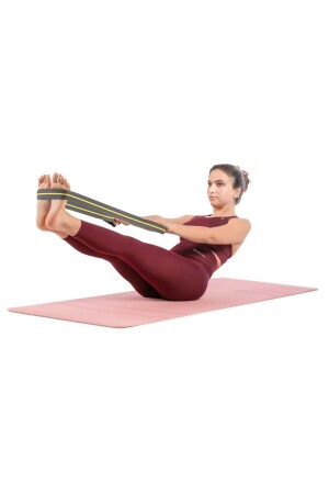 Sekiz Kademeli Pilates Bandı Direnç Bandı Yoga Lastiği Esneme Kayışı - 3