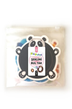 Şeklimi Bul Tak Fermuarlı Poşet İçinde 8 Grup 16 Parça Mukavva Oyun - Piapolya