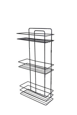 Selbstklebender Badezimmer-Organizer, Shampoo-Halter, Seifenschale, Lifetime Edelstahl, 3-teiliger Badezimmer-Duschaufhänger, Schwarz - 4