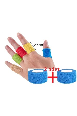 Selbstklebender Verband, 2–5 cm x 4–5 m, Koban-Verband, 2 Stück - 1