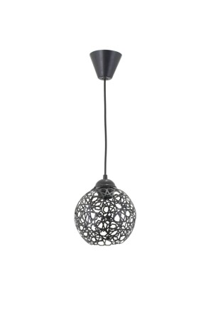MNZ-Seljuk Ball Motif Star Wrought Iron Model Retro Rustic Pendant Lamp شمعة LMBDR35331 - Lambadar