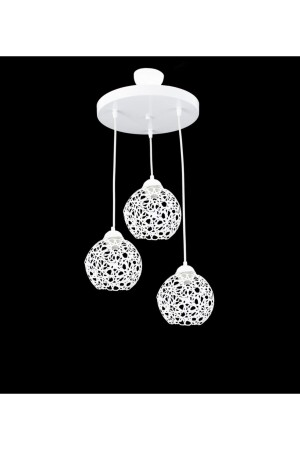 MNZ-Seljuk Ball Motif Star Wrought Iron Model Retro Rustic Pendant Lamp شمعة LMBDR35332 - Lambadar