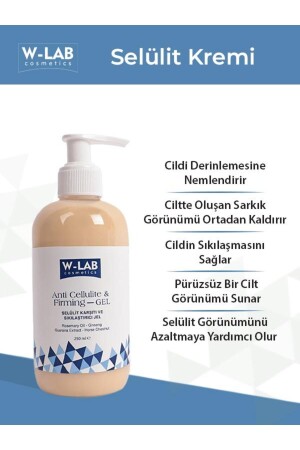 W Lab Selülit Karşıtı Ve Sıkılaştırıcı Jel 250 ml W-labslt - 2