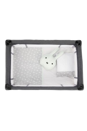 Sema Baby 6-teiliges Luxus-Parkbett-Babyschlafset – Happy Rabbit TYC00610172909 - 2