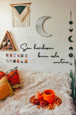 Sen Harikasın Bunu Asla Unutma Ev Dekorasyonu Duvar Yazısı - Evdeucuz