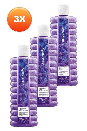 Senses Lavender Calm Badeblase mit Lavendelduft, 500 ml. Dreier-Set - 3