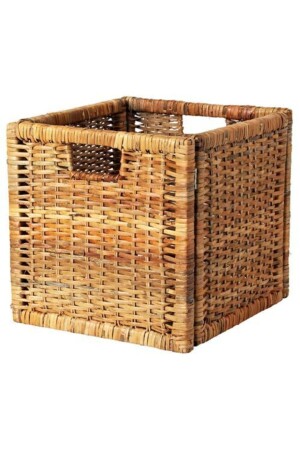 Sepet Kutu Düzenleyici Meridyendukkan 32x35x32 Cm 1 Adet Rattan Çok Amaçlı Kullanım - 1