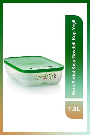 حاوية الجسم القصير من سلسلة MNZ-Sera 1. 8 لترات خضراء 11155832 - Tupperware