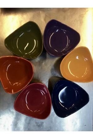 Seramik 6'lı Set Lotus Çerezlik LTS01 - Keramika