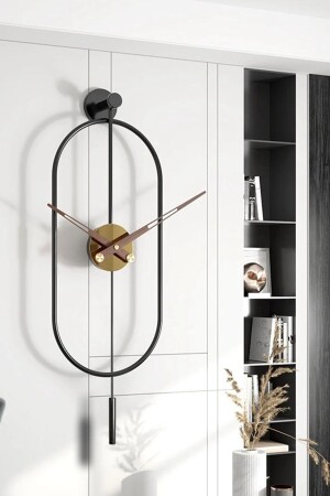 Serenity Black Gold, Dekoratif Modern Duvar Saati Meta-040140004 - 1