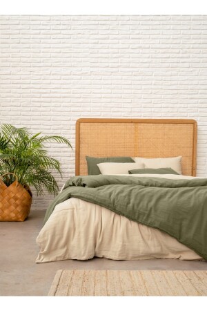 Serenity Leinen-Bettbezug Khaki MAM. B.R.HAUS. TKS. BETT. 00009 - 6