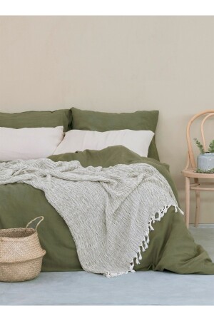 Serenity Leinen-Bettbezug Khaki MAM. B.R.HAUS. TKS. BETT. 00009 - 7