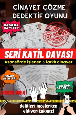 Seri Katil Davası - Cinayet Çözme - Dedektif Oyunu - Katil Kim Oyunu - Asansör Cinayetleri Davası - 2