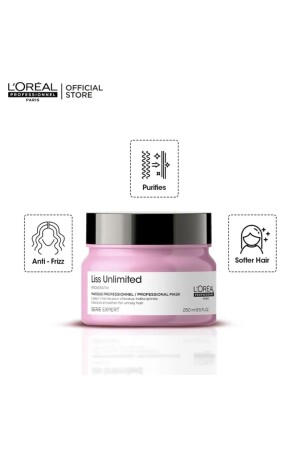 Serie Expert Liss Unlimited Maske für elektrifiziertes Haar 250 ml OMEGA3CONTENT - 2