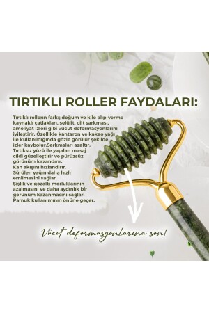 Sertifikalı 1. Sınıf Yeşim Doğal Taşı Tırtıklı Roller Ve Kalpli Gua Sha Masaj Takımı Ma047 TYC00463679105 - 8