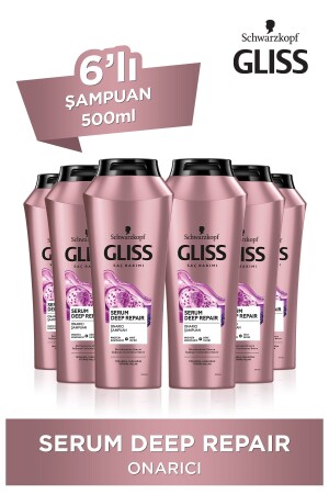 Serum Deep Repair Onarıcı Şampuan - Protein Kompleksi Ve Hint Inciri Ile 500 ml X 6 Adet - 1