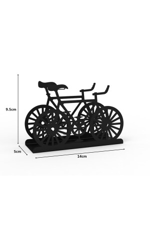 Serviettenhalter aus Metall mit Fahrradmotiv, Schwarz 202102900039 - 8