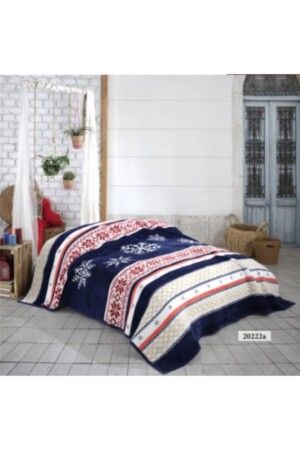 Sesli Home Luxus-Plüschdecke 20222a King Size 200 x 230 – dicke wärmende Decke - 2