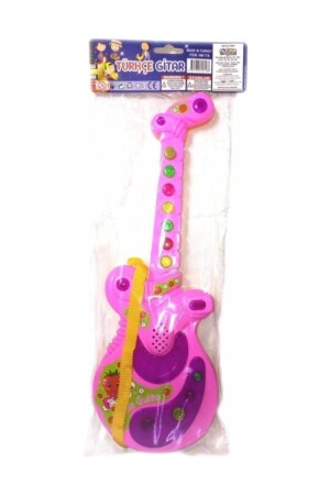 Sesli Işılklı Gitar . Müzikli Gitar . 35 Cm Boyunda Şık Gösterişli Gitar Fma06153 - 1