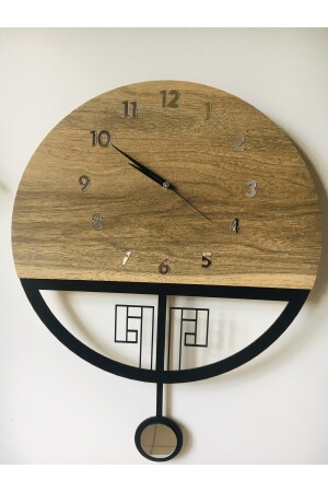 Sessiz Sarkaçlı Ahşap Duvar Saati, Sarkaçlı Saat, Duvar Saati, Ahşap Saat, Wooden Wall Clock sarkaçmodelgeyik - 9