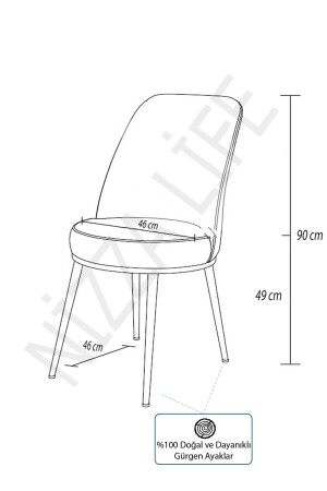 Set aus ausziehbarem Esstisch und Küchentisch aus schwarzem Marmor mit 6 Stühlen Alcsiyah-11 - 9